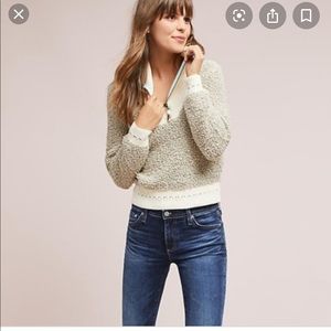 Anthropologie Moth Kiruna Cropped Pullover Sz S